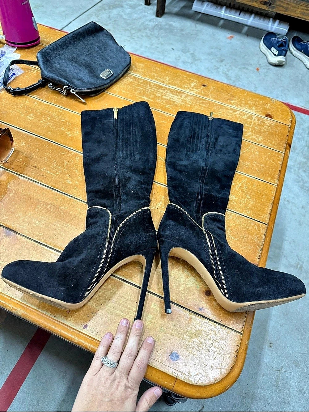 Salvatore Ferragamo Black Over-the-Knee Boots Size 7.5